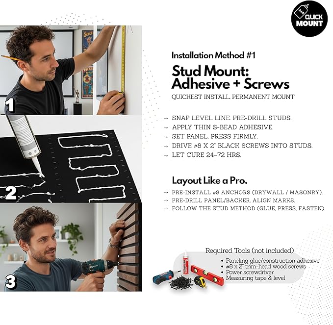 RT60X Pro Soundproof Wall Panels for Recording Studio Acoustical Treatments – 4 Pack 24"x24"x1" UV-Coated, Fire-Retardant, Sound Dampening, Acoustic Diffusion Wood Tiles for Gaming Room Decor