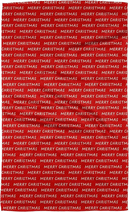 GEOMETRY Christmas Kitchen Towels Quick Dry Microfiber Premium Towel Merry Xmas 1 Pack