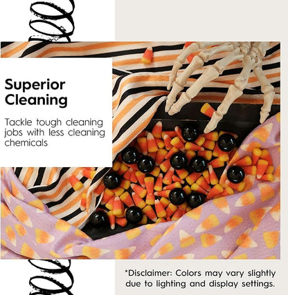 GEOMETRY Halloween Kitchen Towels Quick Dry Microfiber Dish Towels Premium Waffle Happy Halloween 18x30