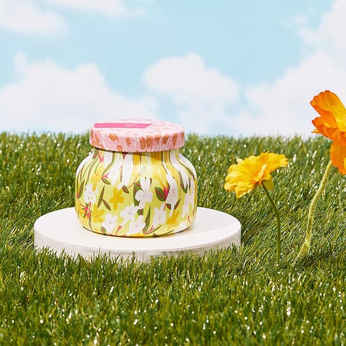 Capri Blue Scented Candles - Pattern Play Glass Jar Candles - Long Lasting Soy Wax Blend - Luxury Home Decor - Notes of Orchid, Jasmine, Gardenia & Floral Musk - Gifts for Women (Aloha Orchid, 8 oz)