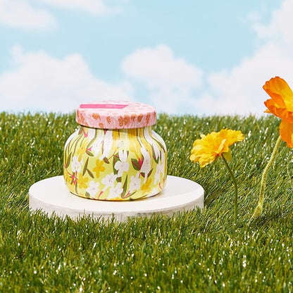 Capri Blue Scented Candles - Pattern Play Glass Jar Candles - Long Lasting Soy Wax Blend - Luxury Home Decor - Notes of Orchid, Jasmine, Gardenia & Floral Musk - Gifts for Women (Aloha Orchid, 8 oz)