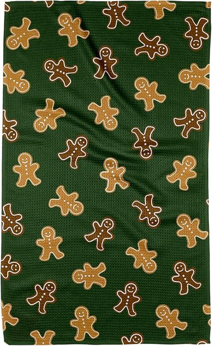 GEOMETRY Christmas Kitchen Towels Quick Dry Microfiber Premium Towel Ginger Joy 1 Pack