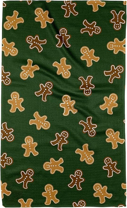 GEOMETRY Christmas Kitchen Towels Quick Dry Microfiber Premium Towel Ginger Joy 1 Pack