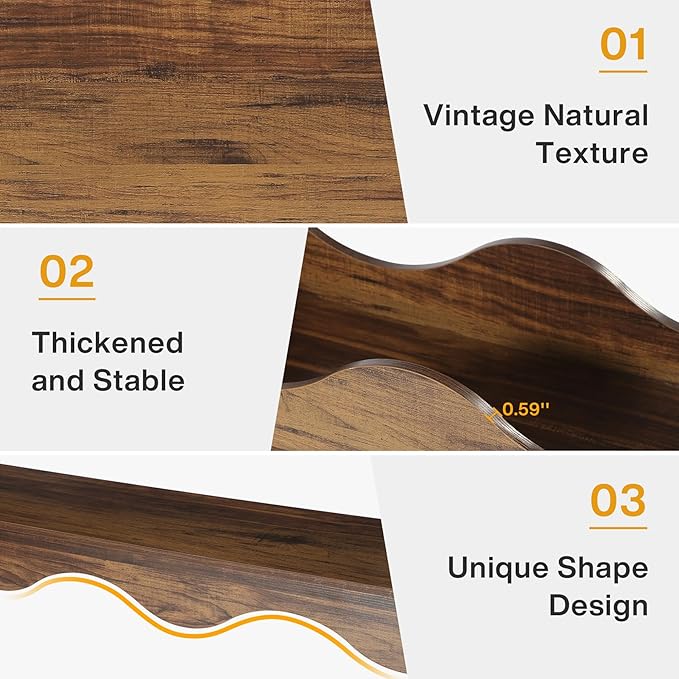 Tribesigns 63 Inches Farmhouse Console Table with Storage, Couch Table Behind Sofa, Long Entryway Sofa Station, Narrow Console Stand, Hallway Stand for Entryway Living Room, Brown