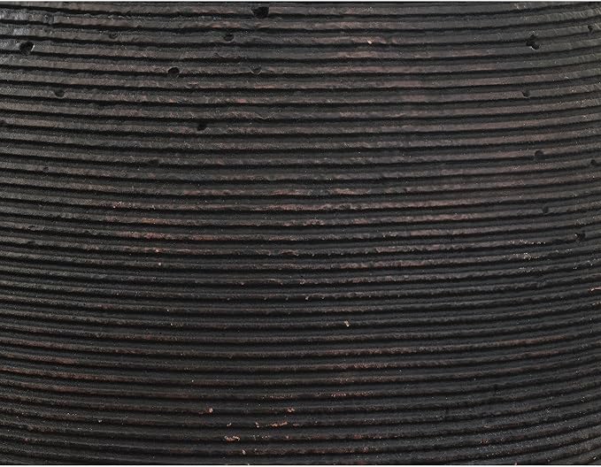 Signature Design by Ashley Hannela 12" Modern Distressed Polyresin Vase, Antique Brown