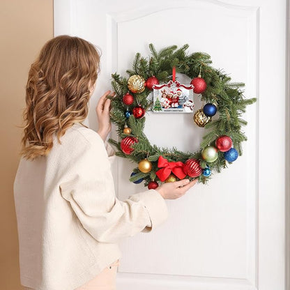 COCHIE 2025 Merry Christmas Photo Frame Ornament for Tree Stocking Hanging Decorations, Personalized Xmas Gifts, Picture Frame Christmas Keepsake (Xmas)