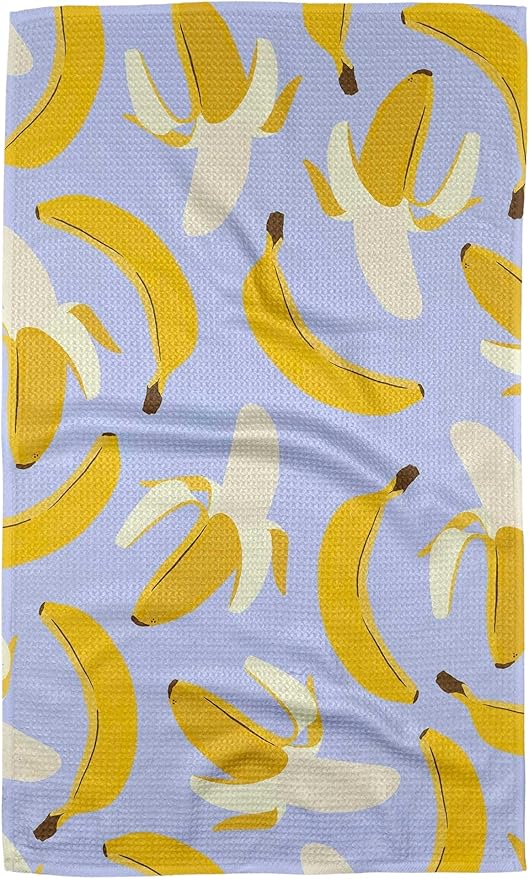 GEOMETRY Kitchen Towels Quick Dry Microfiber Premium Towel Cute Bananas 1 Pack