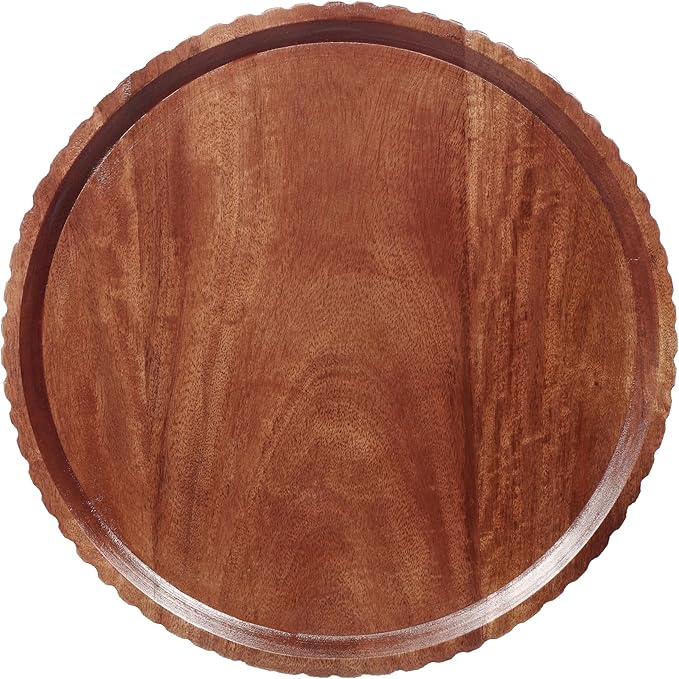 Christopher Knight Home Darvi Wooden Small End Table, Indoor Round Side Table with Drum Base, Mid Century Modern Coffee Table Round for Living Room, Modern Accent Table, Honey