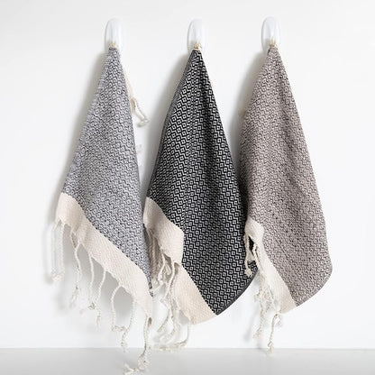 Smyrna Turkish Cotton Dish Towels Pack of 6, 100% Natural Cotton, 12x12 Inches, Machine Washable, Ultra Soft, Absorbent, Prewashed and Quick Dry Turkish Dish Towels, Dusty Rose