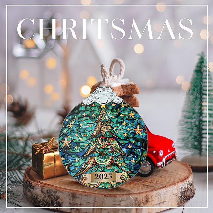 2025 Christmas Ornament, Christian Holiday Decor, Ornaments for Tree, Tree Ornaments, Acrylic Hanging Art, 2025 Christmas Ornament, Vintage Christmas Ornaments, Christmas Decorations