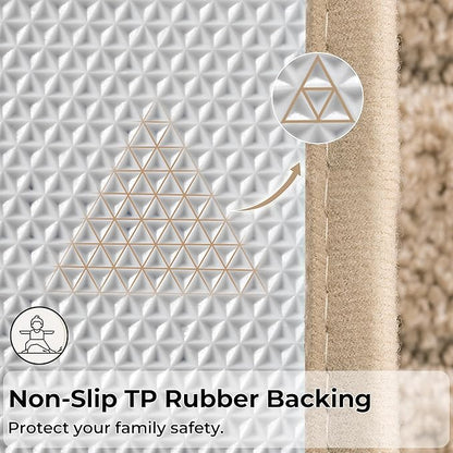 GRANNY SAYS Khaki Bathroom Rugs Non Slip, 71" x 24", Small Bathroom Rugs Washable，Bath Mats for Floor, Microfiber Bath Mat for Tub, Absorbent Shower Rug