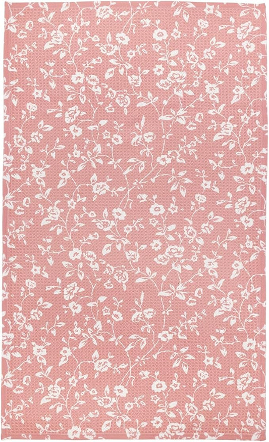 Modern Style Premium Kitchen Tea Towel Super Absorbent Fast Drying Microfiber Whispering Roses