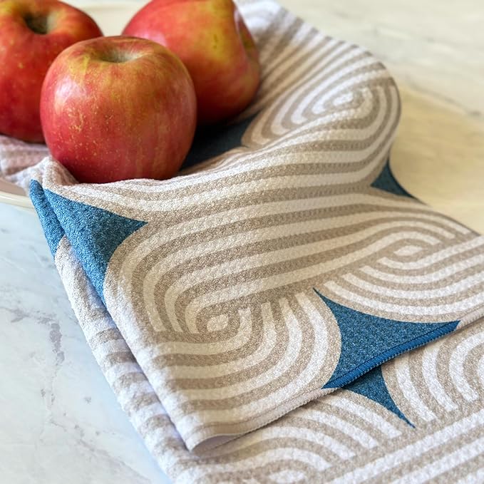 HONED Premium Microfiber Dish Towels Set of 3 Quick Dry Waffle Tea Towels 18x30 Tabletop Decor
