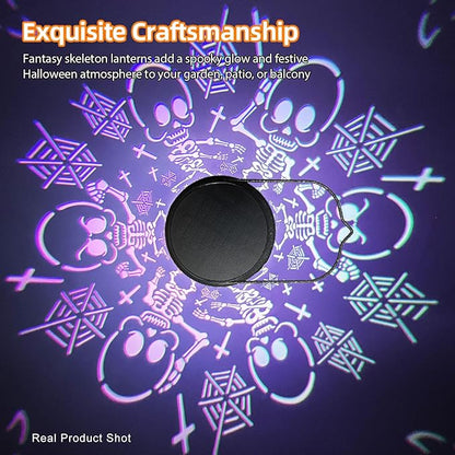 Light Up Skeletons for Halloween Decorations, Metal Hanging Scary Solar Skeleton Lights Outdoor for Garden, Pathway, Porch & Patio Lighting, Spooky Halloween Gift Ideas