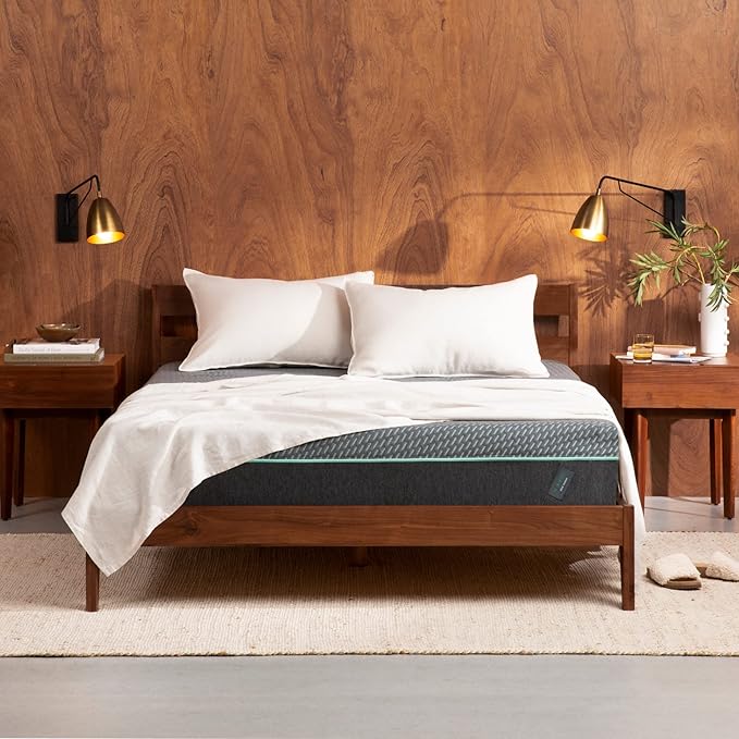 Tuft & Needle Mint Hybrid Medium Plush Queen Mattress, Cooling Diamond Infused Memory Foam, Individually-Wrapped Coils, 100 Night Trial, Fiberglass-Free, CertiPUR-US, 10-Year Limited Warranty