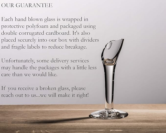 Hand Blown Mexican Drinking Glasses – Set of 6 Confetti Carmen Design Glasses (14 oz each)
