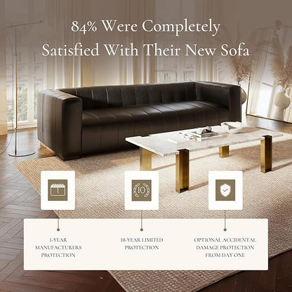 POLY & BARK Canale 86" Sofa in Onyx Black