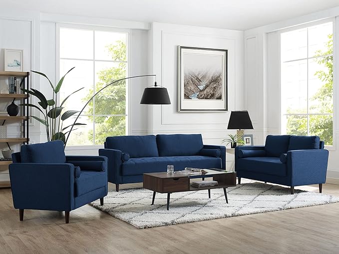 Lifestyle Solutions Lexington Armchair, Navy Blue