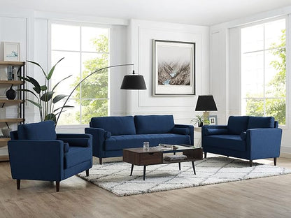 Lifestyle Solutions Lexington Armchair, Navy Blue