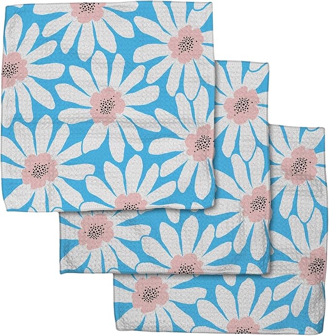 GEOMETRY Kitchen Dish Cloths Quick Dry Premium Dish Rags with Geoweave Sweet Spring