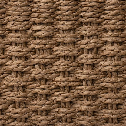 LA JOLIE MUSE Woven Storage Baskets, Recycled Paper Rope Bin Organizer Divider for Cupboards Drawer Closet Shelf Dresser, Set of 3 (Brown)