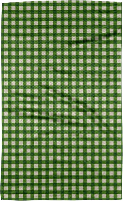 GEOMETRY Christmas Kitchen Towels Quick Dry Microfiber Premium Towel Merry Green 1 Pack