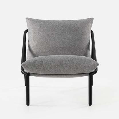 ZINUS Ada Sling Accent Chair, Metal Framed Armchair with Shredded Foam Cushioning, Light Grey