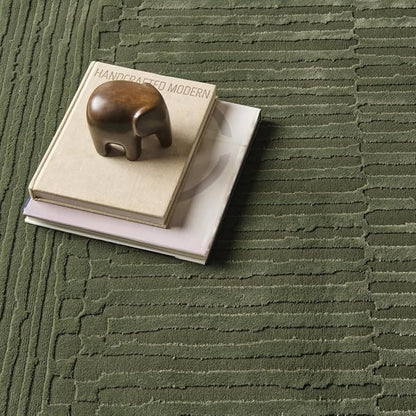 Revival Rugs Soloba 2'7"x9' Machine Washable Runner Rug for Hallway Entryway - 100% Recycled Oeko-TEX Certified, Medium Pile, Green