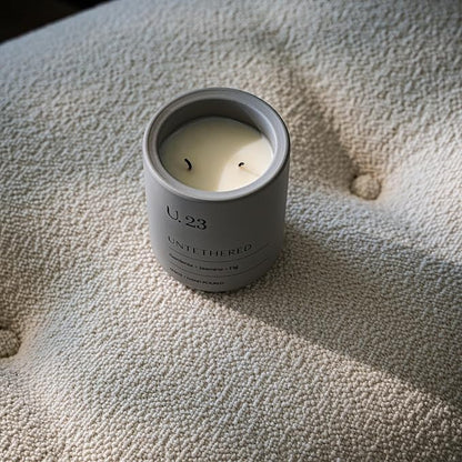 U.23 Luxury Scented Candle – Gardenia, Jasmine & Fig | Hand-Poured in USA with 100% Natural Coconut & Apricot Wax | Double Wick, Long-Lasting Aromatherapy Candle for Home, Gift & Relaxation (12.5 oz)