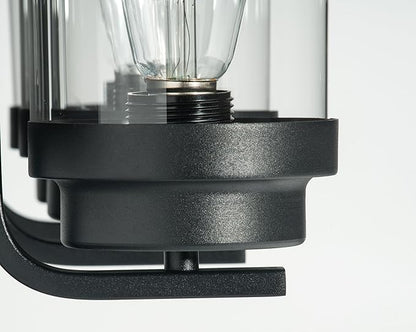 Bathroom Vanity Light Fixtures,Rustic Matte Black Vanity Lights 3 Bulb,Industrial Bathroom Light 3 Pack Sconce(Bulbs not Included)