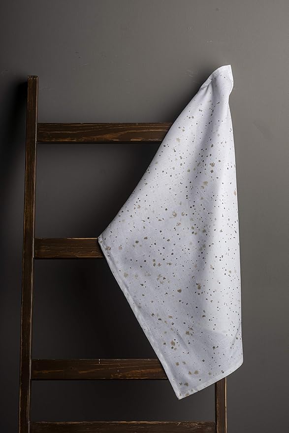 Maison d'Hermine Dish Towels 100% Cotton Absorbent Meadow Florals Beige Set of 3 Spring Summer