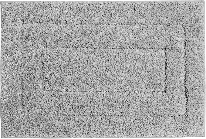 GRANNY SAYS Gray Bathroom Rugs, Bath Mats for Bathroom Non-Slip, Super Soft and Water Absorbent, Microfiber Bath Rugs, Machine Wash Dry, Large Bath Rugs for Floor, Tub and Shower 36 x 24