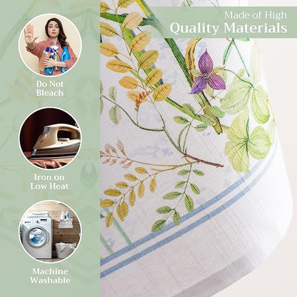 Maison d'Hermine Dish Towels 100% Cotton Absorbent Fleurs De Mai Set of 3 Spring Summer