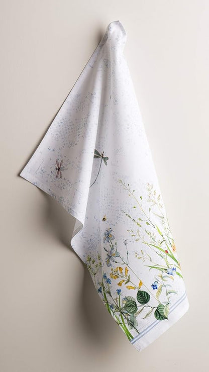 Maison d'Hermine Dish Towels 100% Cotton Absorbent Fleurs De Mai Set of 3 Spring Summer