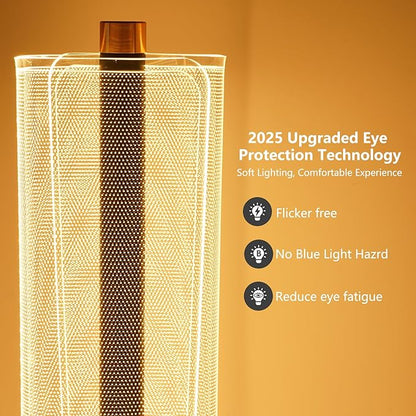 NUÜR Modern Floor Lamp, Dimmable Standing Lamp with Remote Control, Stepless Adjustable Colours & Brightness, Industrial Lighting for Living Room, Bedroom, Office (Floor Lamp for Bedroom)