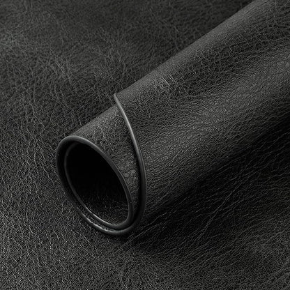 ADRIMER Placemats, Heat Resistant Oval Placemats Set of 6 Washable 12 x 17 Inch, Waterproof Table Mats, Wipeable Pu Place Mats for Kitchen, Dark Grey