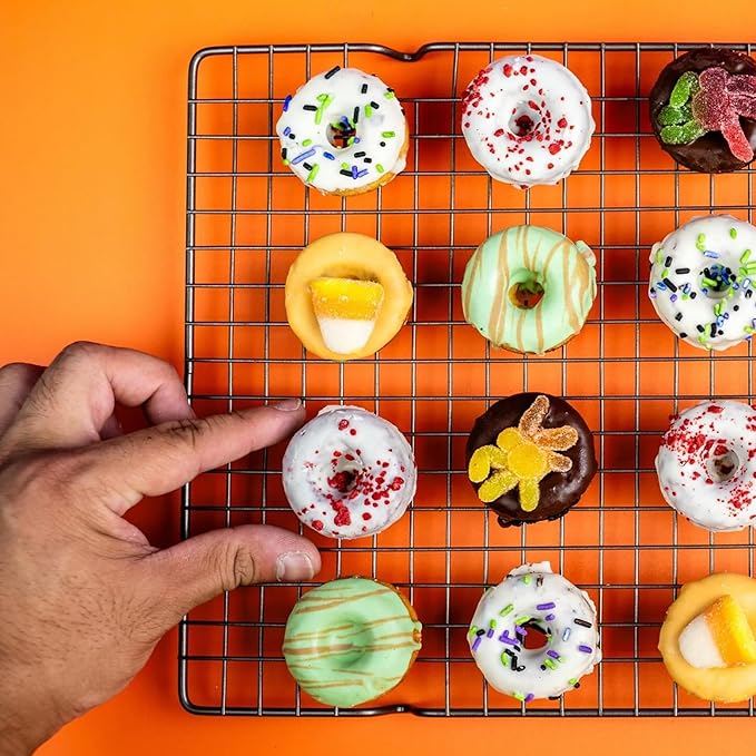 Send A Cake Halloween Donut Tower Gift Box – 20 Individually Wrapped Mini Donuts – Halloween Treats for Kids & Adults, Fun Delivery Gift for All Ages