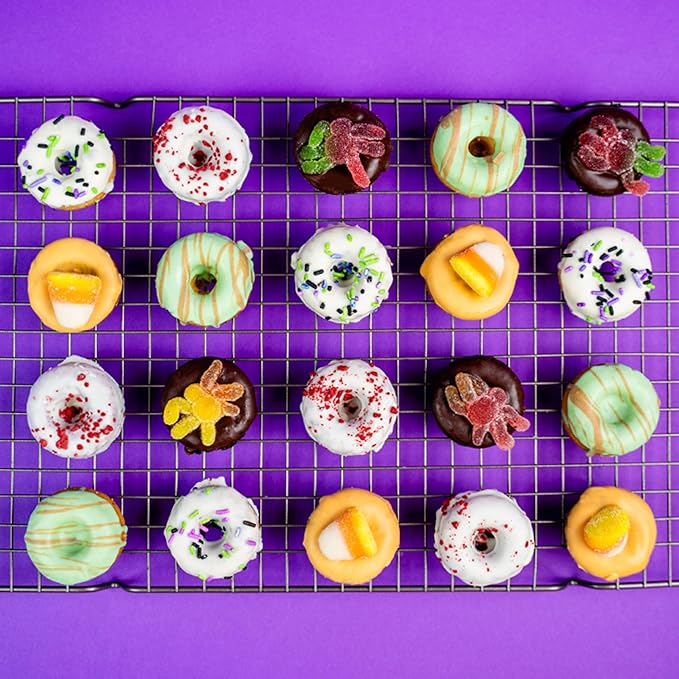 Send A Cake Halloween Donut Tower Gift Box – 20 Individually Wrapped Mini Donuts – Halloween Treats for Kids & Adults, Fun Delivery Gift for All Ages