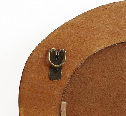 LuxenHome Irregular Asymmetrical Wall Mirror for Living Room Bathroom Entryway, Large Solid Wood Framed Wall Mounted Modern Decorative Vanity Mirror, Hanging Sculptures Accent for Office Home Decor