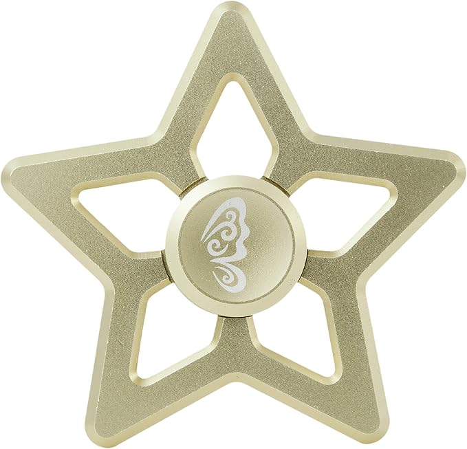 Matashi 24K Gold Plated Hanging Christmas Tree Star Ornament with Matashi Crystals, Christmas Decorations for Holiday Wedding Party Decoration, Tree Ornaments, Shiny, Metal Finish, Ribbons Included