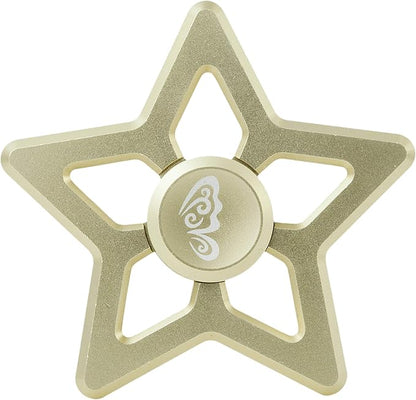 Matashi 24K Gold Plated Hanging Christmas Tree Star Ornament with Matashi Crystals, Christmas Decorations for Holiday Wedding Party Decoration, Tree Ornaments, Shiny, Metal Finish, Ribbons Included