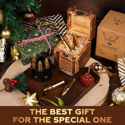 Gifts for Men Dad Husband, Whiskey Stones, Unique Christmas Anniversary Birthday Stocking Stuffers Gift Ideas for Him Boyfriend, Man Cave Stuff Cool Gadgets Retirement Bourbon Presents for Uncle