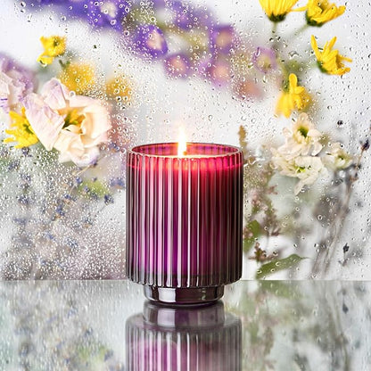 LA JOLIE MUSE Candles for Home Scented, Lavender Lilac Scented Candle, Natural Soy Wax, Luxury Jar Candles for Women, 80 Hours Long Burning, 12.3oz