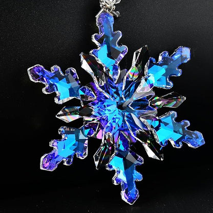 2025 Annual Edition Snowflake Crystal Christmas Ornaments,Christmas Tree Ornaments Crystal Sun Catcher Home Hanging Decor(25-Colorful)