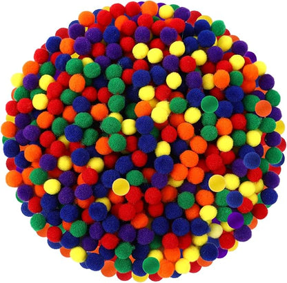 SEPGLITTER 1000 Pieces Rainbow Pride Pom Poms Balls for Crafts Making DIY Holiday Pride Day Month Parades Decorations Supplies