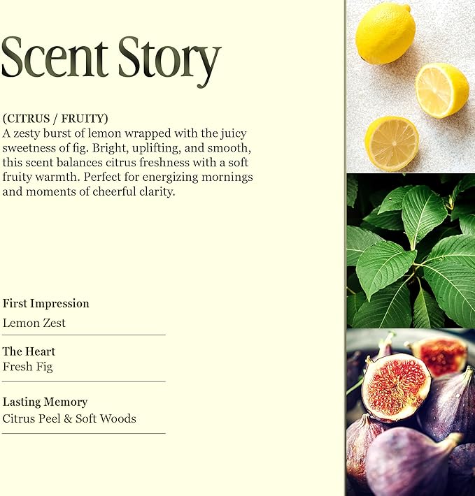 Scented Luxury Citronella Candles outdoor, Mosquito Bug Repellent | Handmade Ceramic Jars, Soy Wax | Cloudy Pillow - Fig Leaf & Lemon, Large Natural Candle | Non Toxic, 2 Wicks, Reusable Big Beige Jar