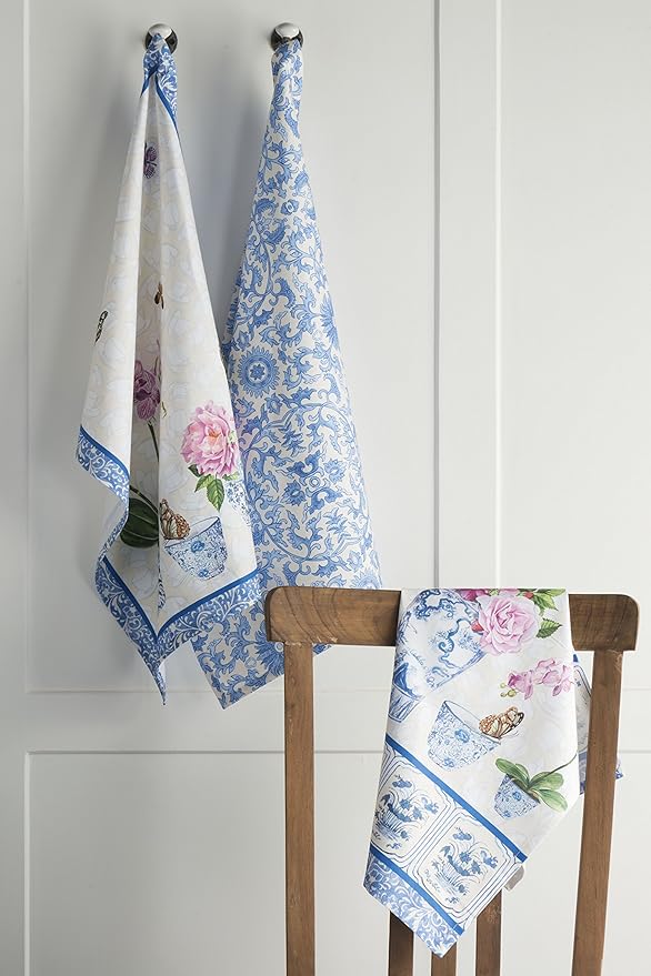 Maison d'Hermine Dish Towels 100% Cotton Absorbent Canton Set of 3