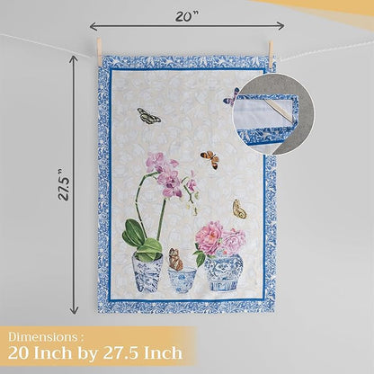 Maison d'Hermine Dish Towels 100% Cotton Absorbent Canton Set of 3