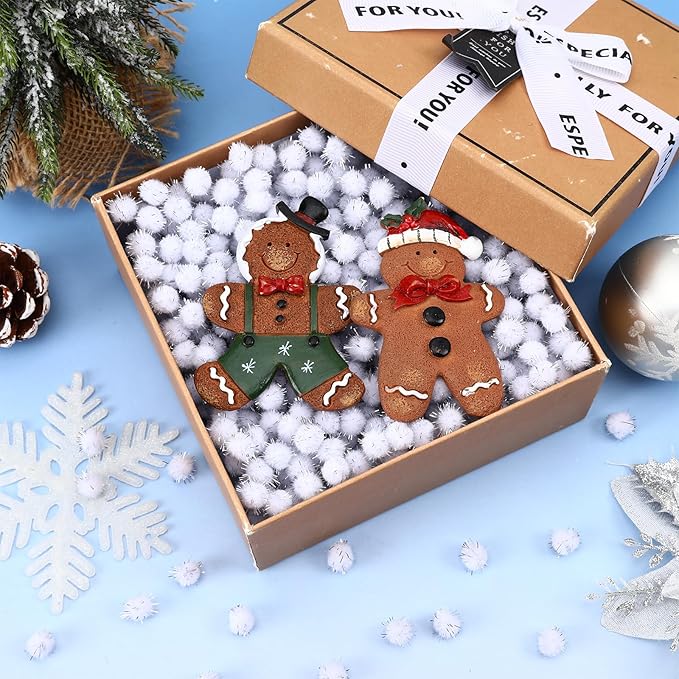 SEPGLITTER Christmas Pom Poms Balls, 1000 Pieces Light White Glitter Pompoms Pom Poms for Crafts Making DIY Holiday Christmas Decorations Supplies (0.4 inch/1 cm )