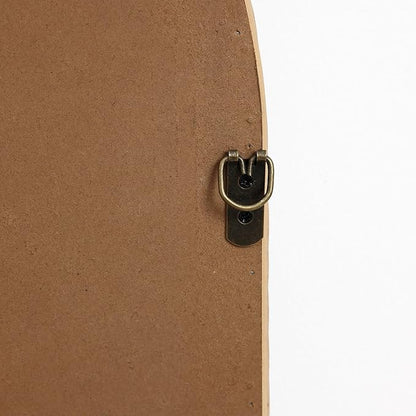 LuxenHome Arched Wall Mirror, 23.5"x35" Large Bamboo Framed Rattan Mirror for Bathroom, Entryway, Living Room, Nursery, Rustic Accent Farmhouse Home Decor Mirrors